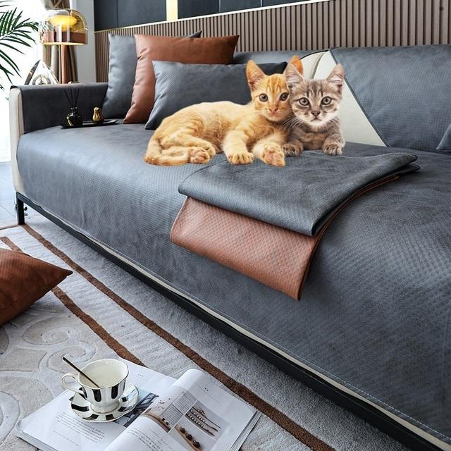 Sofabezug für Haustiere, Hunde, Kindermatte, Schonbezüge, Urinunterlage, rutschfeste Couchkissen, Armlehne, Rückenlehne, universelle Sofabezüge für das Wohnzimmer