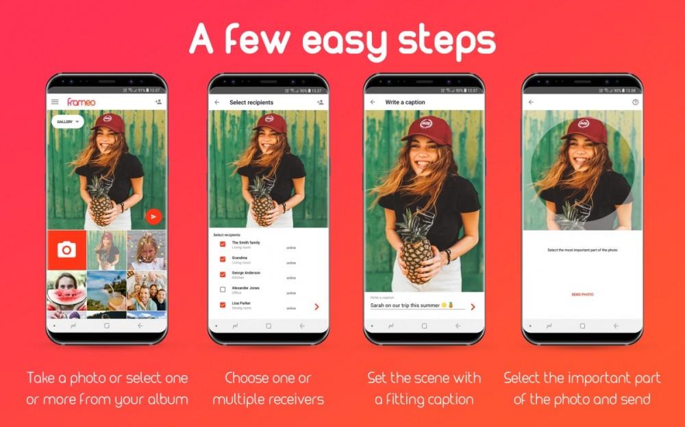 Ramă foto digitală FRAMEO Wi-Fi Ecran tactil IPS 10" 16GB Denver PFF-1015B, Denver