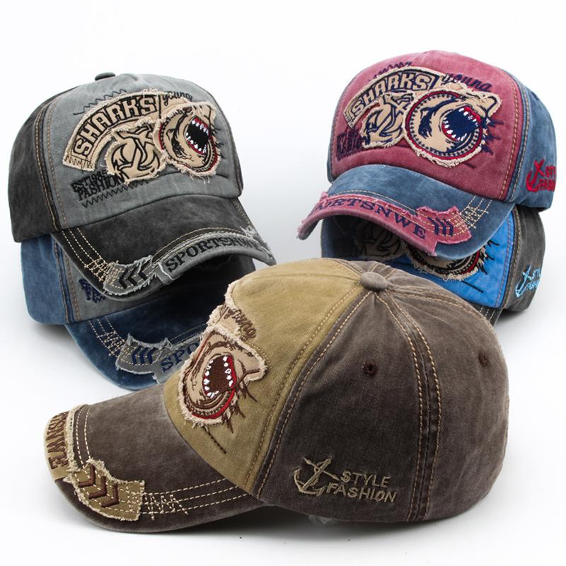Cappello Cotone Moda Ricamo Squalo Visiera Casual per Donne Snapback Hip Hop Cappellini per Uomini e Donne Cappellini Cntang Uomo Baseball