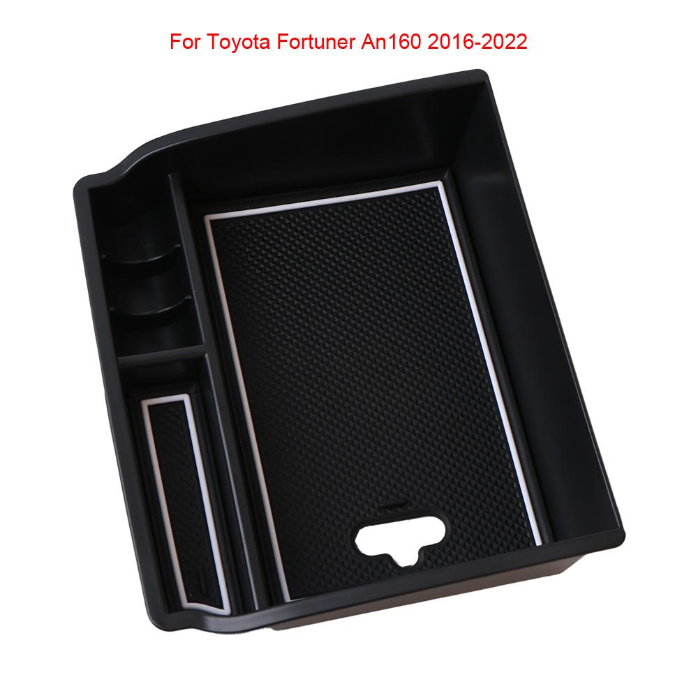 Car Central Armrest Storage Box Holder For Toyota Fortuner An160 2016-2022 Center Console Organizer Tidying