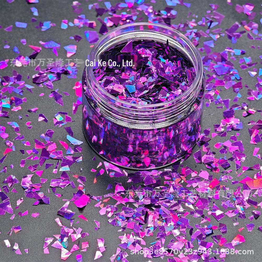LB Laser 3x3 Irregular Glitter for Nail Art & DIY Crafts