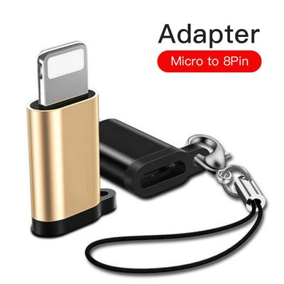 Micro-USB-Buchse auf 8-Pin-Stecker-Adapter für iPhone 12mini 11 Pro max X XS XR 5 6 7 8 iPad
