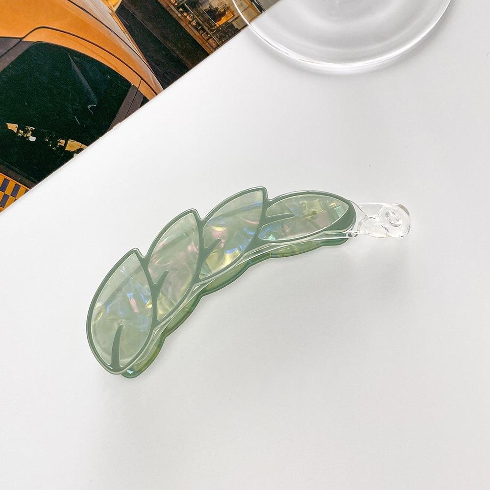 New 10cm Banana Hair Clips Acrylic Colorful Leaves Ponytail Clip Hair Accessories Grip Clips The Back of The Head Claw Clip