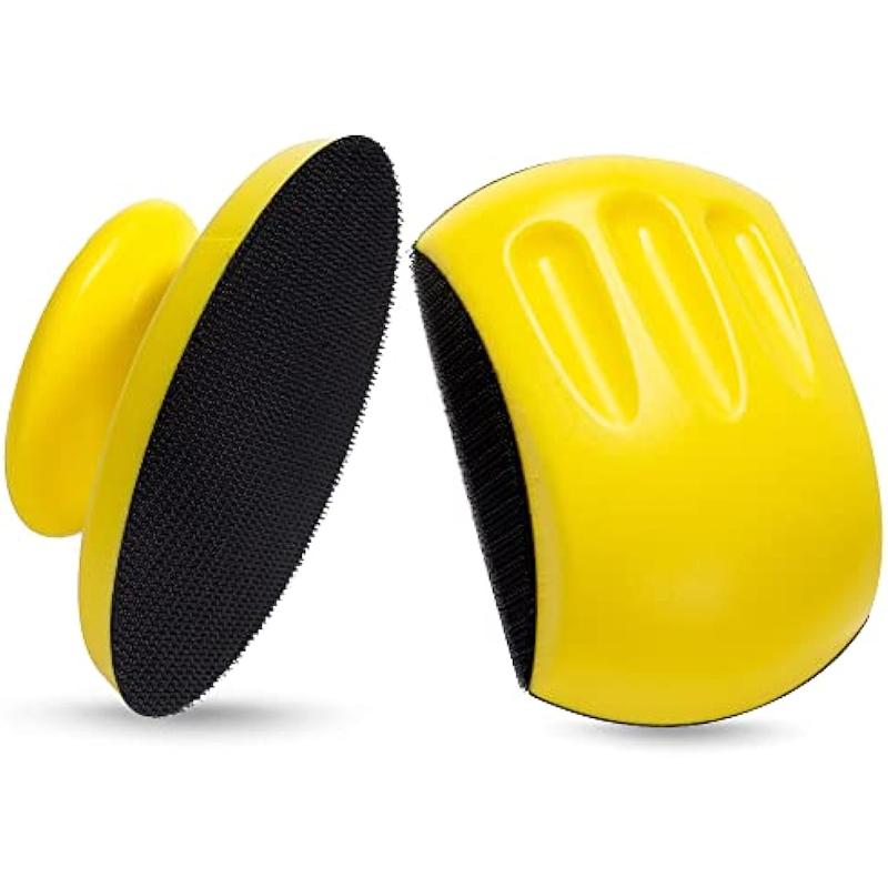 1pcs 5/6 Inch Hand Sanding Block Hook and Loop Hand Sanders for Wood Round and Mouse Hand Sanding Block Sanding