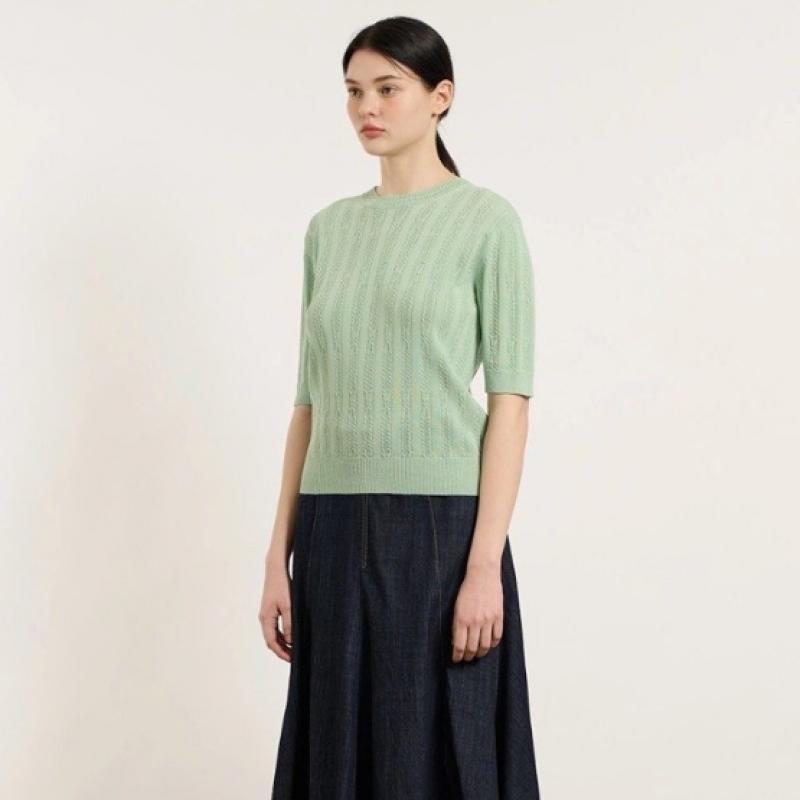 Bcbg Cable Half Sleeve Knit B5m3k406