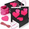 Pack of 12 Eye Catching Heart Gift Bags Elegant Heart Gift Bags Present Pouches For Birthdays And Festival Event