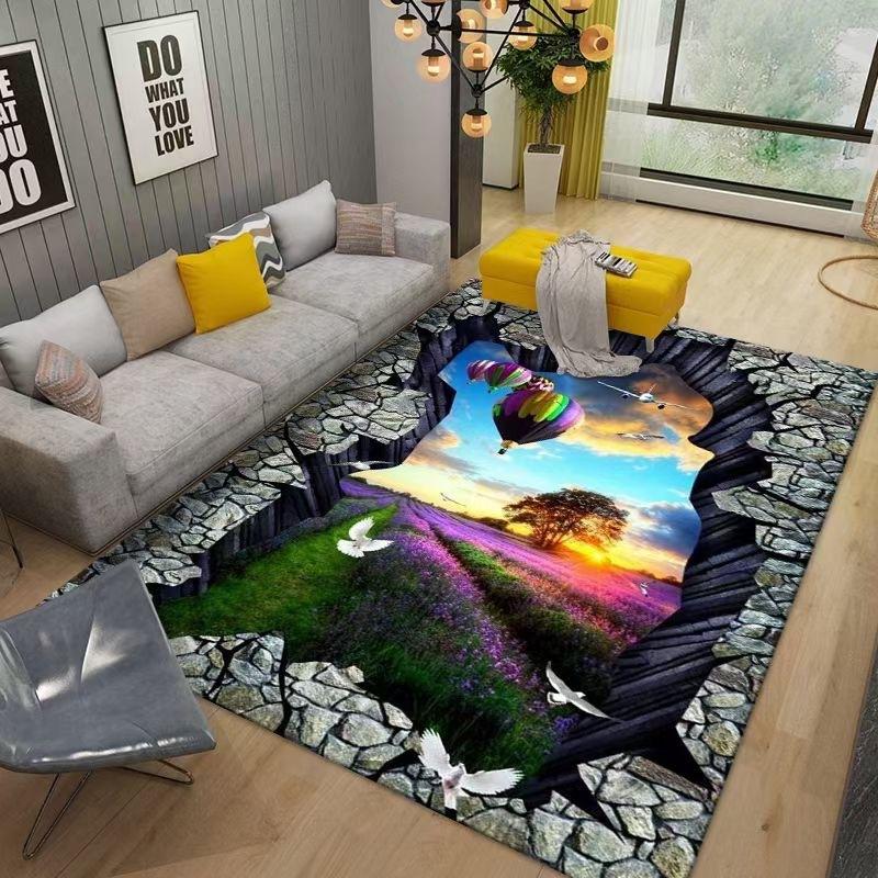 Skandinávský minimalistický koberec obývací pokoj ložnice konferenční stolek pohovka podložka na podlahu obdélníkový roztomilý pokoj podložka k posteli