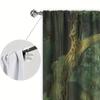 2pcs Jungle Exploration Printed Curtain for Home Decor - Rod Pocket Window Treatment for Bedroom, Office, Kitchen, Living Room