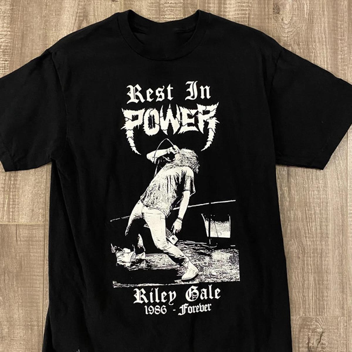 Riley Gale rest in Power Trip band T-shirt black Unisex S-5Xl 91 XXL