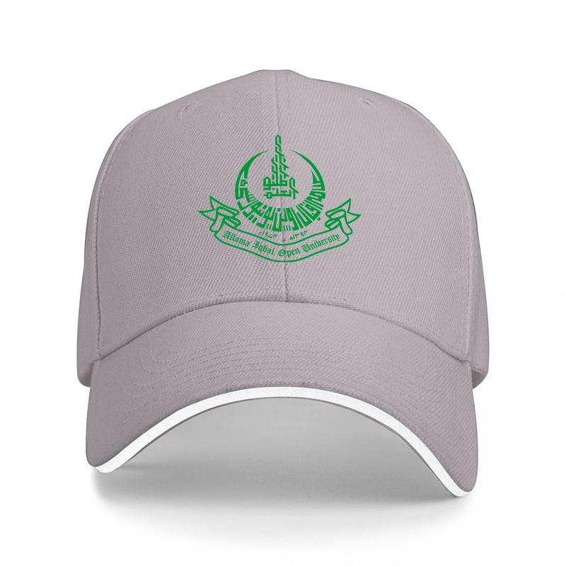 Grüne Kappe mit schwarzem Baseball-Design und weißem Rand für Freizeit und Outdoor-Aktivitäten