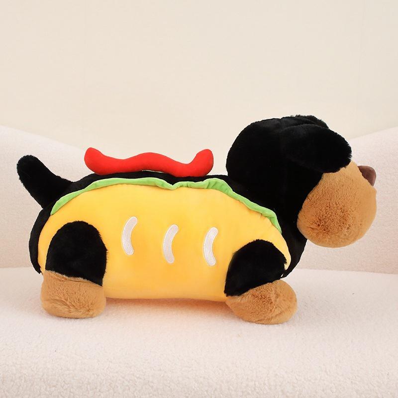 Cute Sausage Dog Plush Toy For Girls Soft And Cuddly Dog Doll For Sleeping 30cm/0.16kg