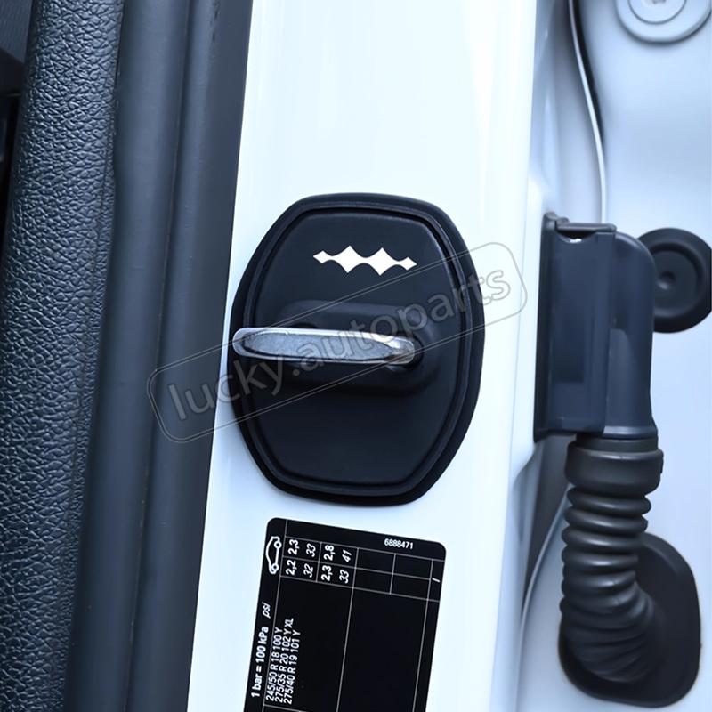 For Equation Leopard 5 Leopard 8 2024 2025 Special Car Door Lock Cover Buckle Silicone Shock Absorption Cushion Door Protection