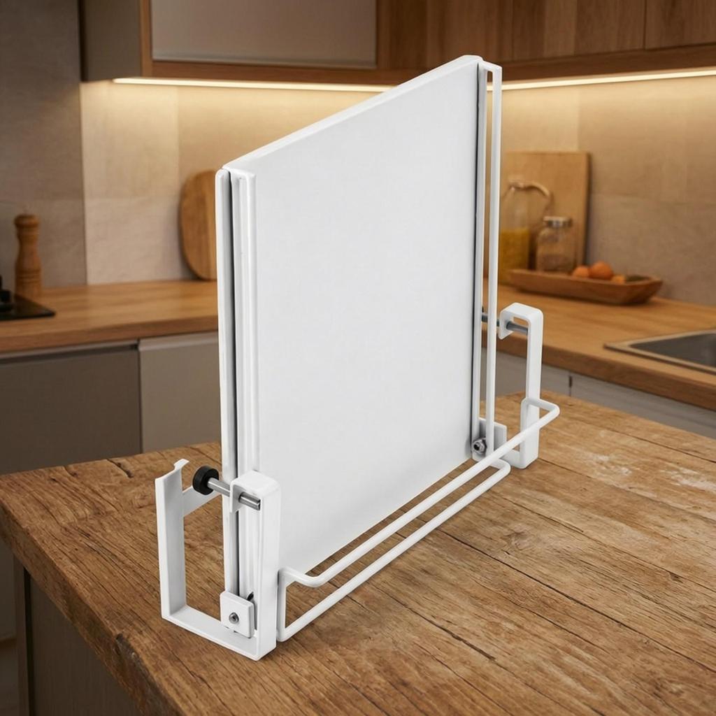 Space-Saving Foldable Cabinet-Door Rack Expandable Fold-down Door with