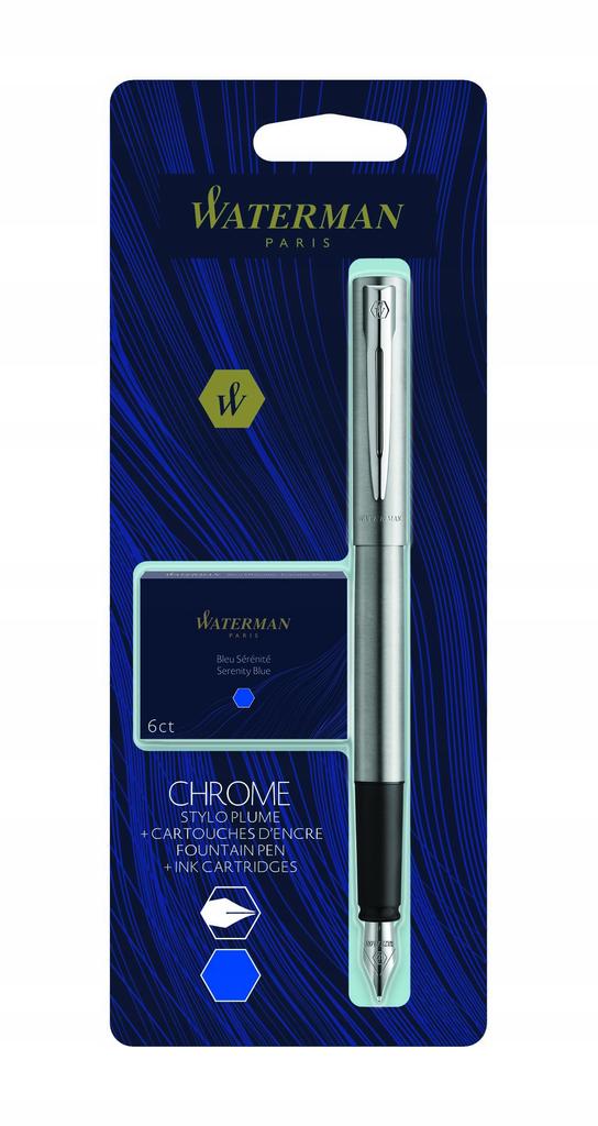 ZEST. WATERMAN PIÓRO WIECZNE Chrome CT+ 6 NABOI