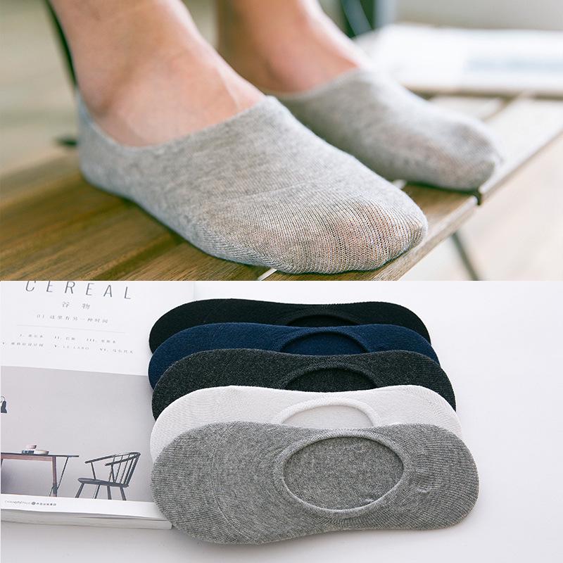 New Women Lace Socks Shallow Mouth Slipper Cotton Female Socks Bottom Silicone Non-slip Invisible Cute Socks Set 5 Pairs