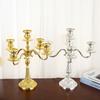 3/5-Arm European Vintage Floor Candelabra Romantic Wedding Decoration for Home Events