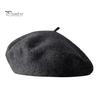 Women Beret Vintage Solid Color Painter Hat Wool Blend French Style Artist Cap Lightweight Headwear for Party Outdoor