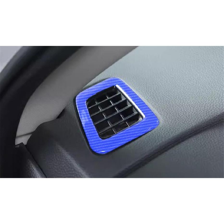 Dashboard L&R Air Outlet Vent Cover For Honda CR-V CRV -24 Blue Carbon Fiber