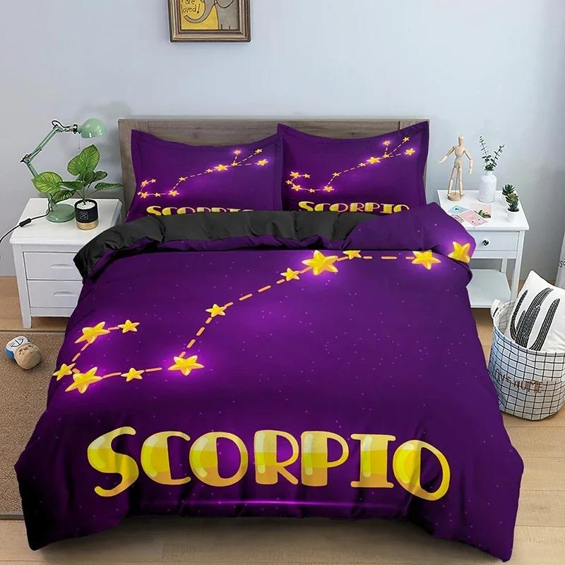 

Constellation King Queen Duvet Cover Astrological Bedding Set for Kids Teens Adults Ps US King 264x228cm