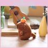 Stuffed Capybara Plush Toy With Wiggling Tail For Kids Gift And Bag Decor