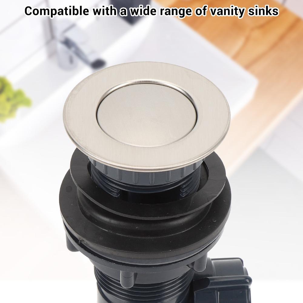 Push Bounce Sink Stopper Anti Clogging Bathroom Sink Stopper Drain Stopper For Sink With Overflow
