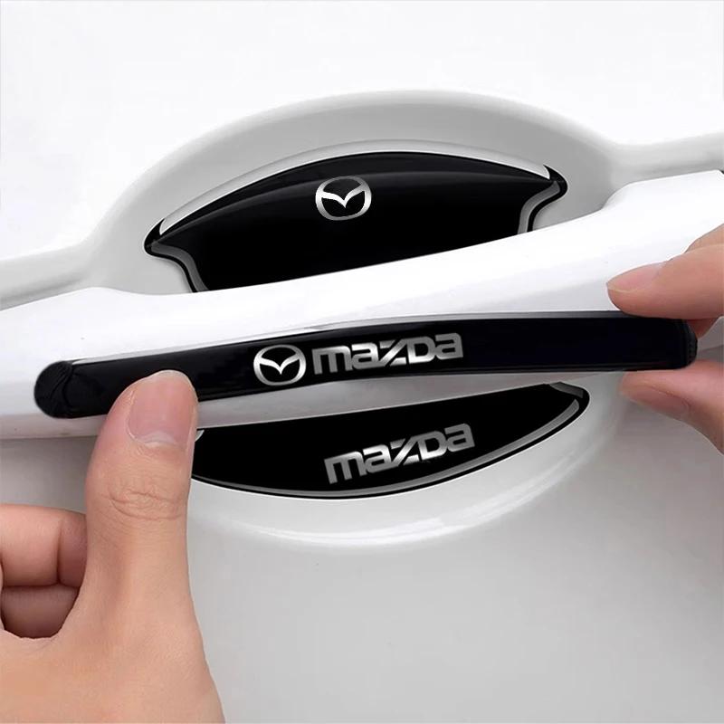 8PCS Car Door Handle Scratch Guard Sticker Paint Protector for Mazda 3 Mazda 6 CX-5 Car Exterior Accessories GF2