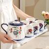 Creative Retro Style Ceramic Mugs Home Afternoon Tea Exquisite Coffee Cups High End Unique Tea Set Breakfast Milk Cup