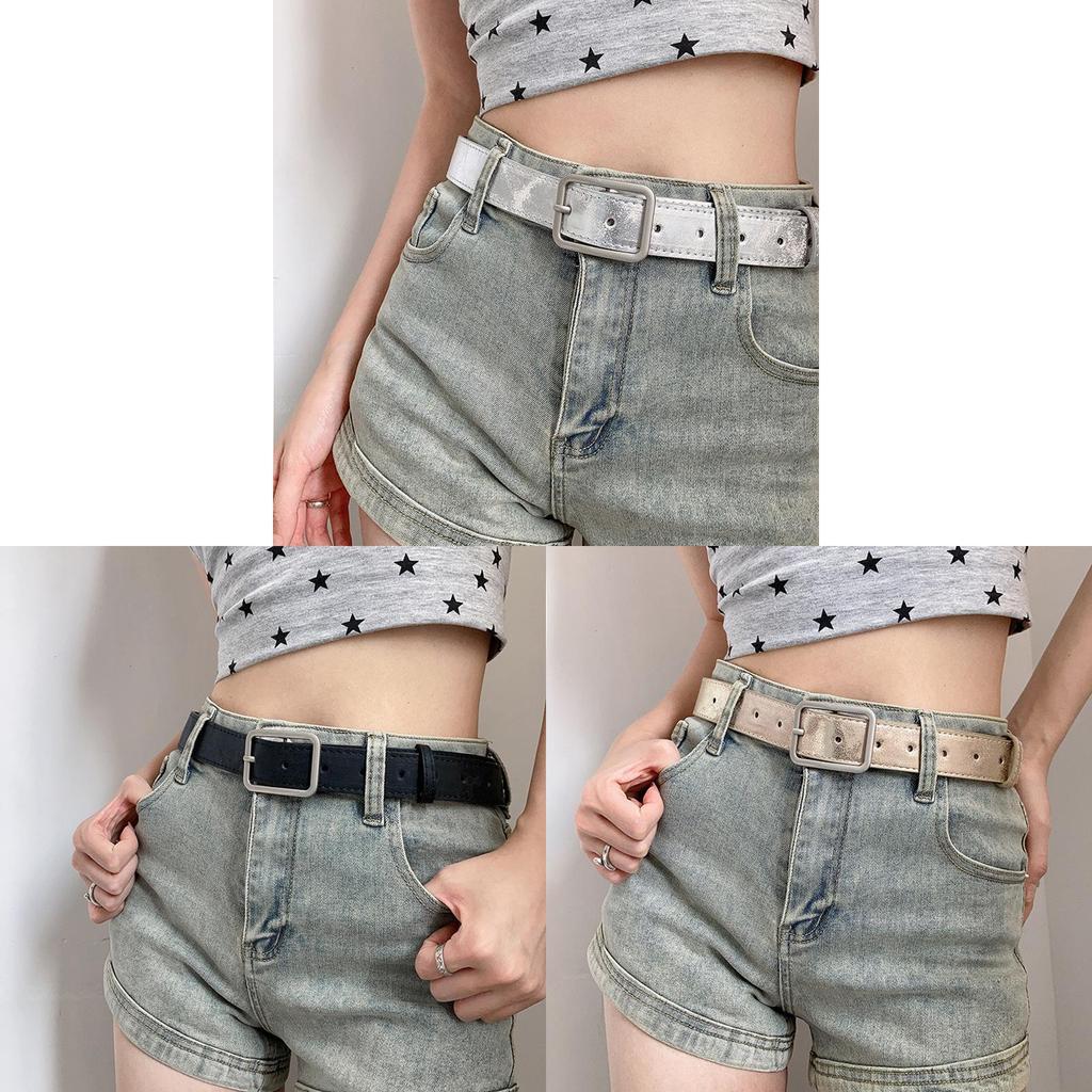 Fashion Waist Belt For Women With Vintage Faux Leather And Alloy Buckle For Casual Wear