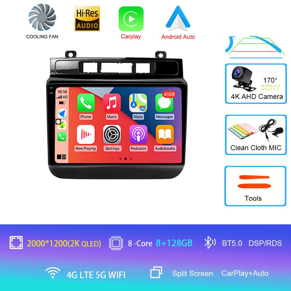 Car Radio For Volkswagen VW Touareg 2011-2018 Touch Screen Wireless Carplay Android 14 Auto Car Stereo Multimedia Player