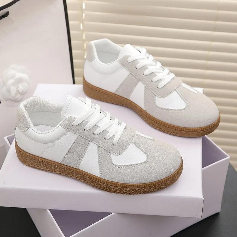 Damen Casual Sneaker Outdoor Bequeme Flache Schuhe Frühling Neu Weiche Sohle Walking Shos Damenmode Low-Top Sportschuhe