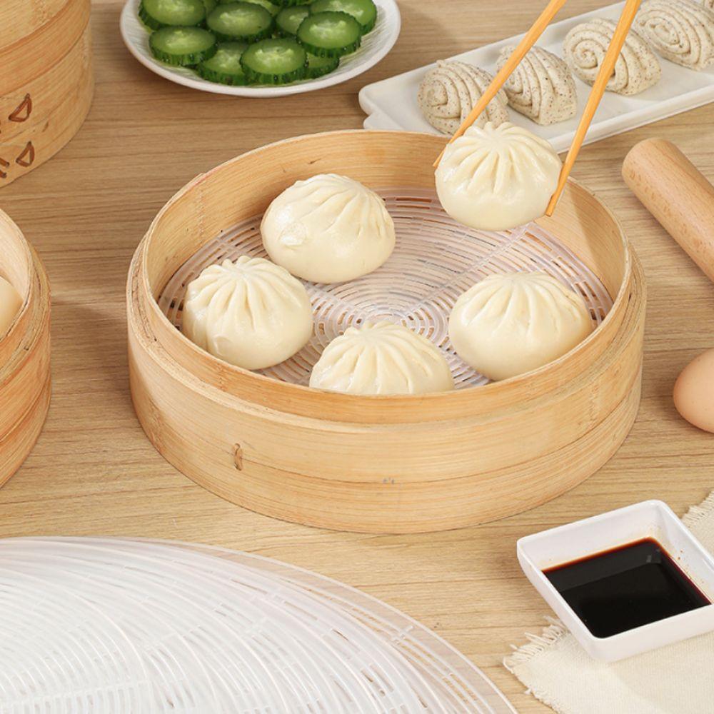 Heat-resistant Silicone Steamer Mat Non-Stick Dim Sum Paper Food Grade Steamer Liner  Pastry