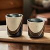 Cup Japanese Ceramic Cup Creative Contrasting Color No Handle Cup Household Water Cup Teacup Restaurant Holding Cup Atmosphere Wine Glass