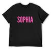 Sophia T-Shirt Summer 2025 New Edition Custom T Shirt Vintage Anime Shirt T Shirts for Men Cotton