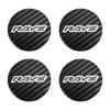 JDM Car Styling 45MM Wheel Center Emblem 50MM VOLK RAYS Logo 56MM Sport Rim Cap Stickers 60MM Wheel Cover Hub Badge Gram 65MM