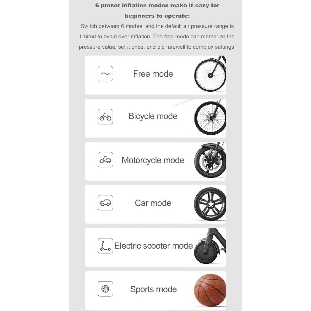 MIJIA Air Pump 2/2D/2Pro Portable Electric Air Compressor Inflatable Treasure 150psi High Pressure Motorcycle Car Soccer