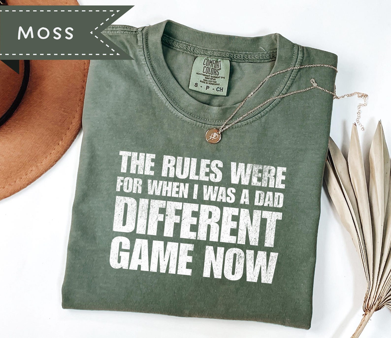The Rules Were For When I Was a Dad Different Game Now Tee, Gift for Papa, Grandpa Tee, Fathers Day Shirt XL