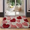 Flower Bathroom Mat Love Heart Door Mat Stain-resistant Letter Absorbent Mat  Kitchen