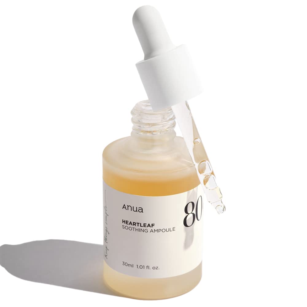 

ANUA Houttuynia Cordata 80% Увлажняющая Успокаивающая Ампула 30 мл Сыворотка Уход за Кожей Успокаивающий Уход за Чувствительной Кожей Корейский Уход за Кожей [Официальный Оригинальный Продукт]