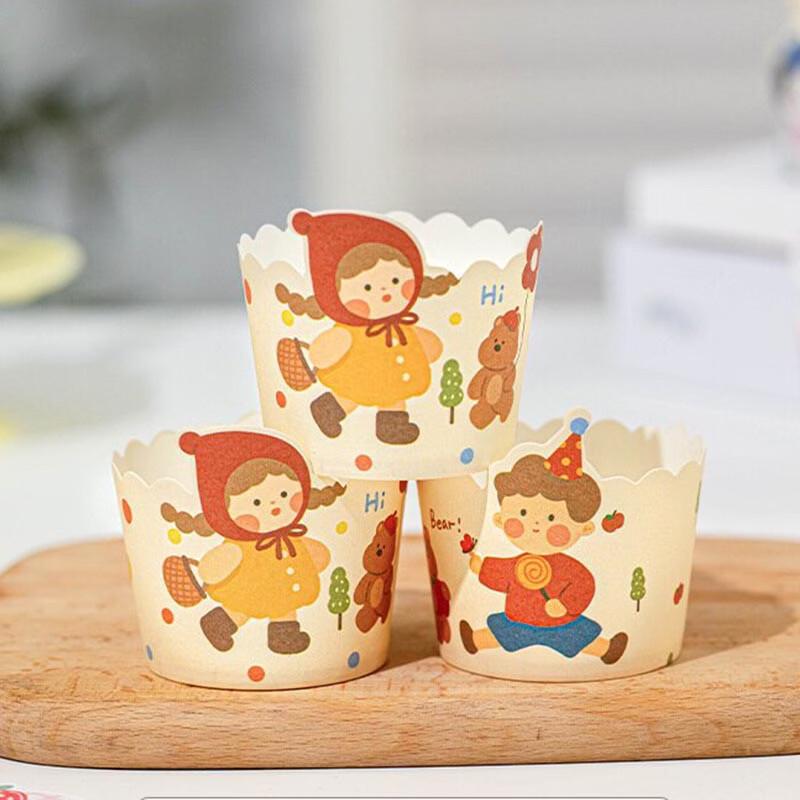 Мультяшные бумажные стаканчики для выпечки кексов Meidi