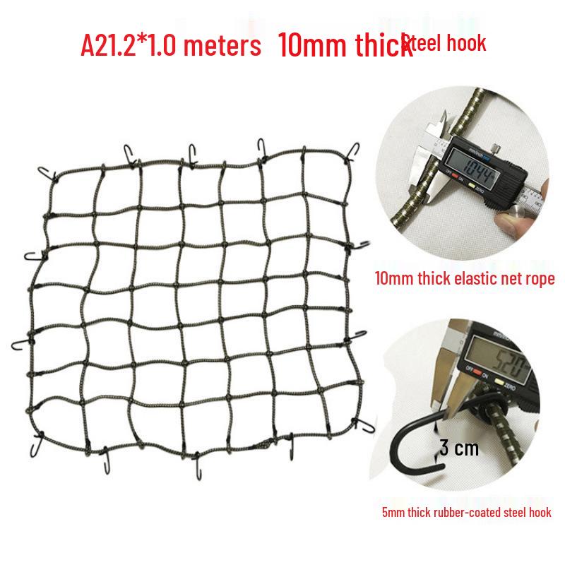Car Roof Cargo Net for Luggage and Moving - SUV/Truck Tensioner and Binding Cover