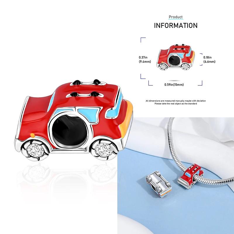 Dangle Charms Copper Beads Car Sea Turtle Flower Fairy Fit Original Bracelet Necklace Making Jewelry Gift