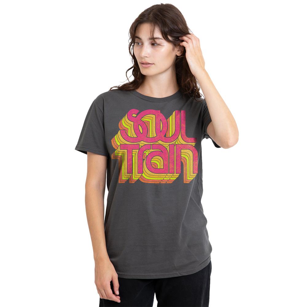 BET Unisex Adult Soul Train Vibing Logo T-Shirt