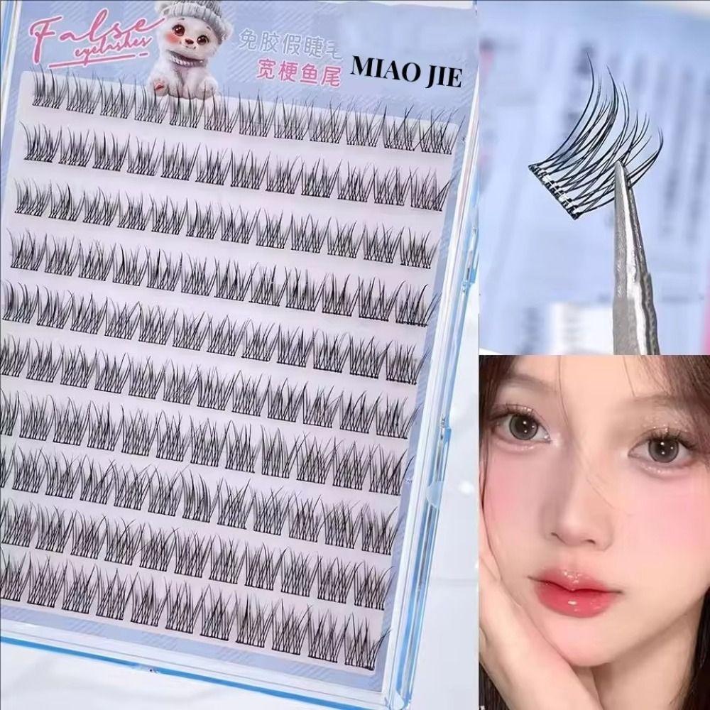 

10 Rows Glue-free Eyelashes Large Capacity Individual Lashes High Quality False Eyelashes Sunflower