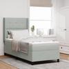 VidaXL Spring Bed with Mattress Light Grey 100x200 Cm Velvet 3341996