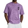 Short Sleeve Crew Neck T Shirt with Tree Print Loose Fit Casual Top for Everyday Wear Unisex Design Comfortable Material