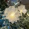 1.5 10LED/3M 20LED/6M LED Fiber Optic Fairy String Light Battery-operated Garland Wedding Party Christmas Decor Festoon Artificial Flowers