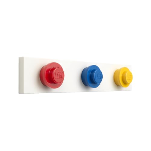 

Room Copenhagen LEGO Wall Hanger Rack, Bright Red/Bright Blue/Bright Yellow, 41110001