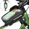 EVA Bicycle Front Frame Bag Touch Screen Bicycle Bag Bike Phone Bag Bike Pouch Bike Front Top Tube Frame Bag Fit for 7 In Phones