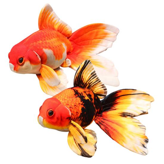 Goldfish Plush Doll Realistic Fish-shaped Throw Pillow Soft Stuffed Animal Doll for Home Decor Kids Gift And Cuddle Companion