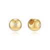 Champagne Full Moon Silver (Y) Point One-Touch Earrings S Hl2E33200Y9Xxx